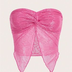 Pretty pink crop top